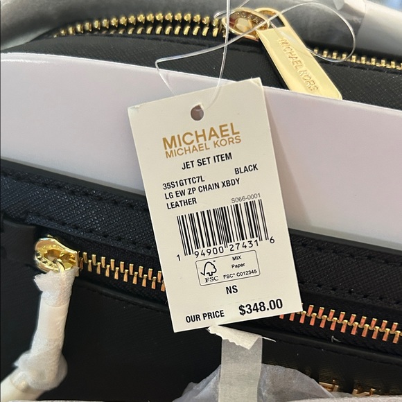 Michael Kors Black and Pink Crossbody Bag - Picture 2 of 5